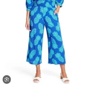 Tabitha Brown x Target Wide Leg Cropped Pants Small NEW